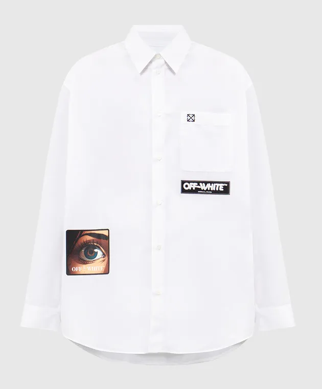 OFFWHITE WHITE SHIRT EYE WITH LOGO