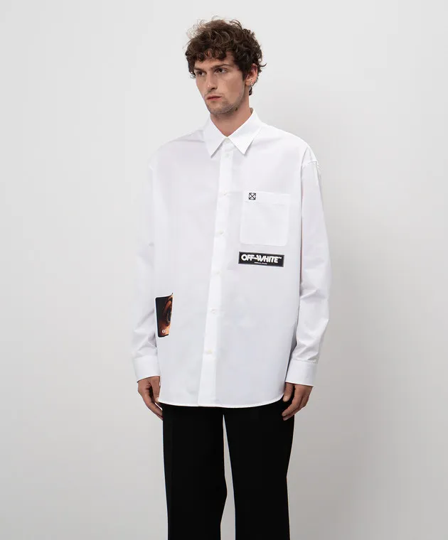 OFFWHITE WHITE SHIRT EYE WITH LOGO