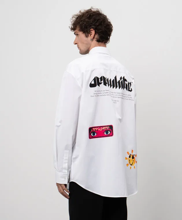 OFFWHITE WHITE SHIRT EYE WITH LOGO