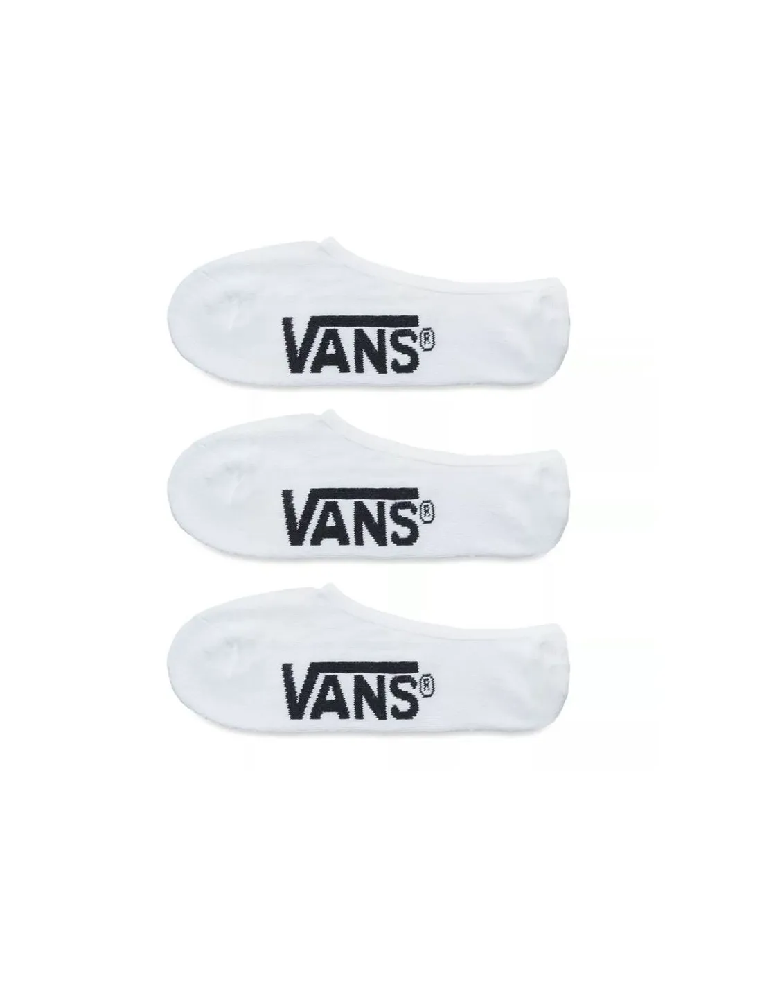 Pack 3 Calcetines Vans Invisible Classic Blanco