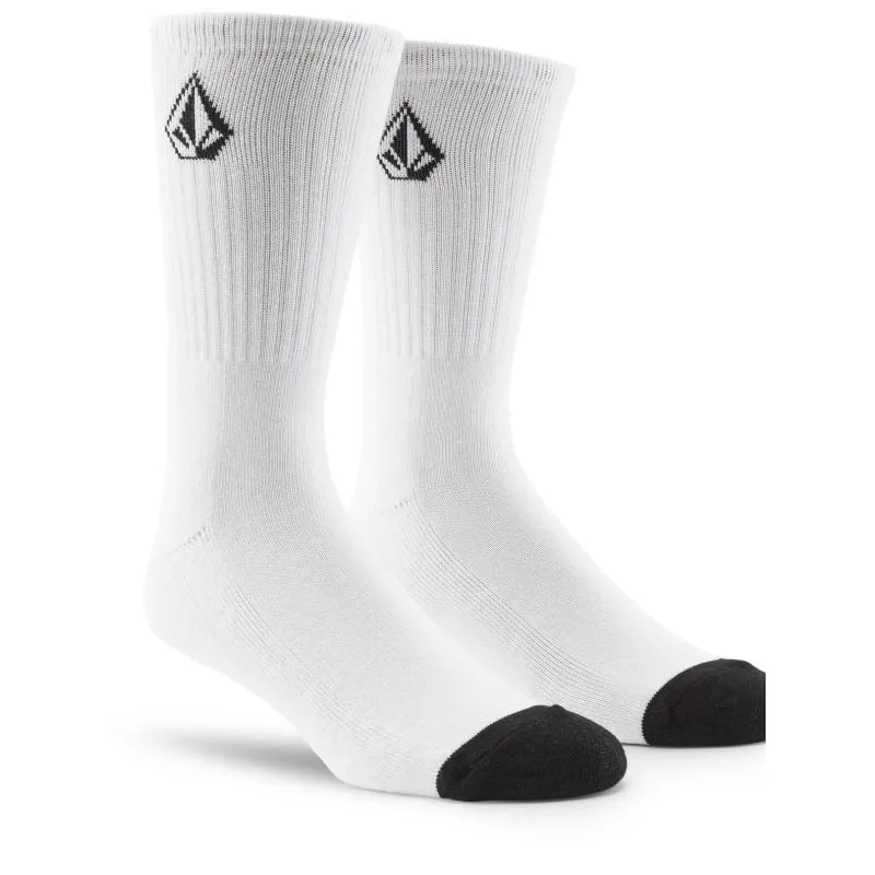 Pack de 3 calcetines de hombre Volcom Full Stone pack (Blanco)