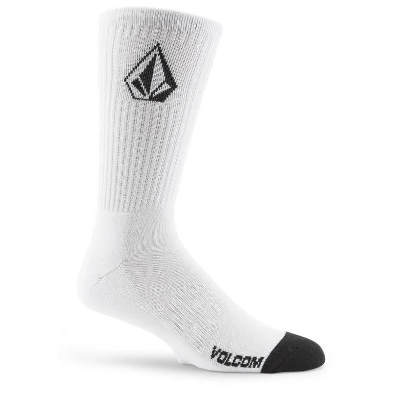 Pack de 3 calcetines de hombre Volcom Full Stone pack (Blanco)