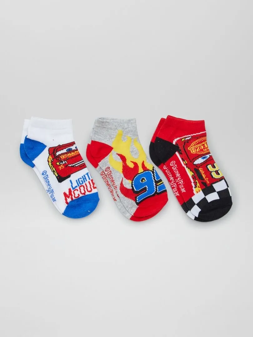 Pack de 3 calcetines 'Cars' - AZUL