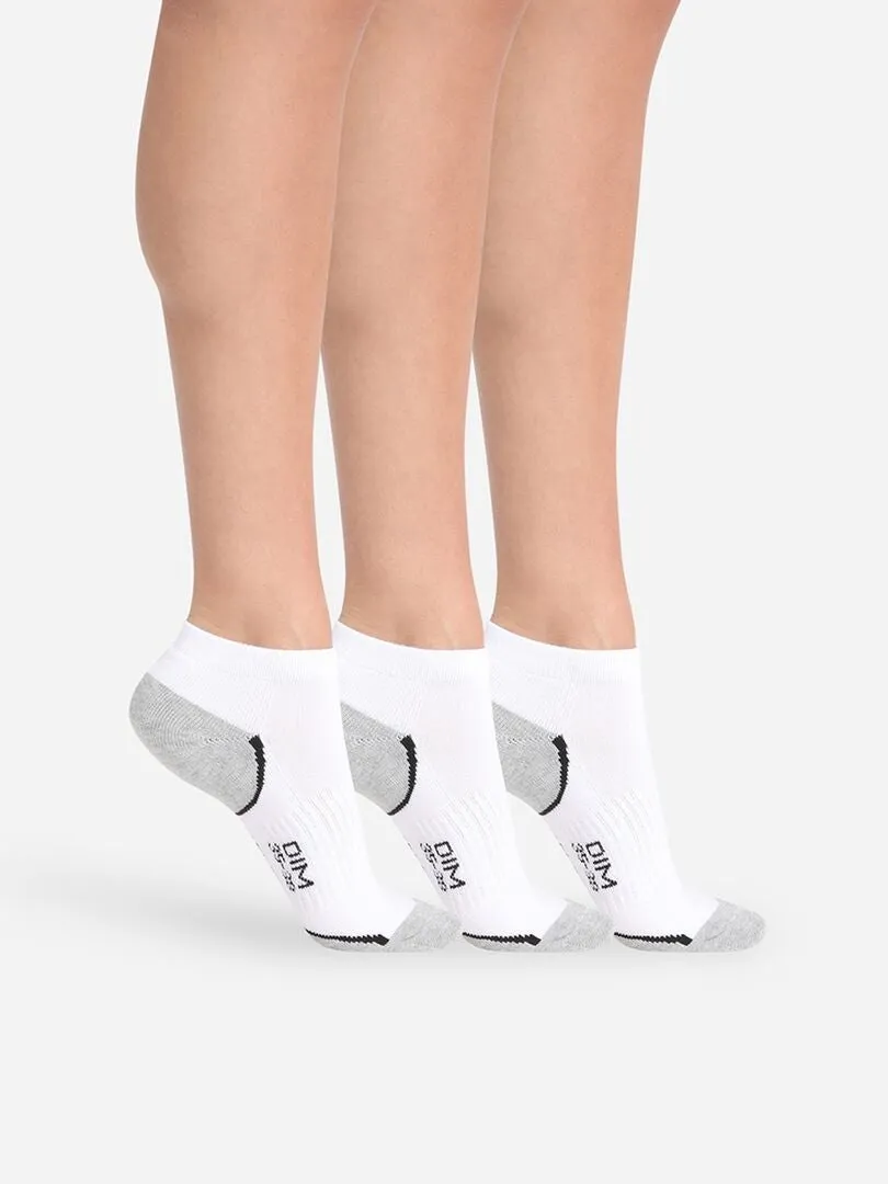 Pack de 3 pares de calcetines cortos 'DIM' - BLANCO