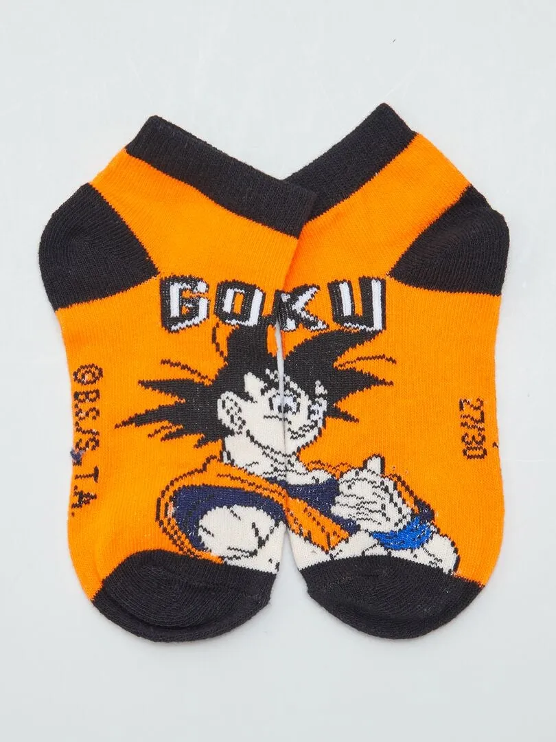 Pack de 3 pares de calcetines 'Dragon Ball Z' - BLANCO