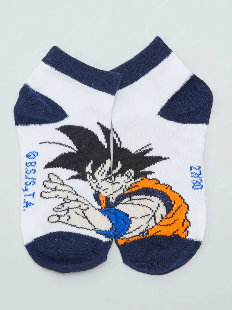 Pack de 3 pares de calcetines 'Dragon Ball Z' - BLANCO