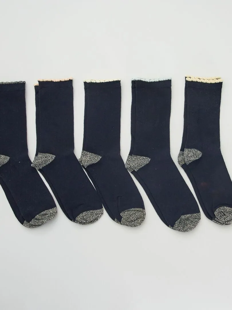 Pack de 5 pares de calcetines - AZUL