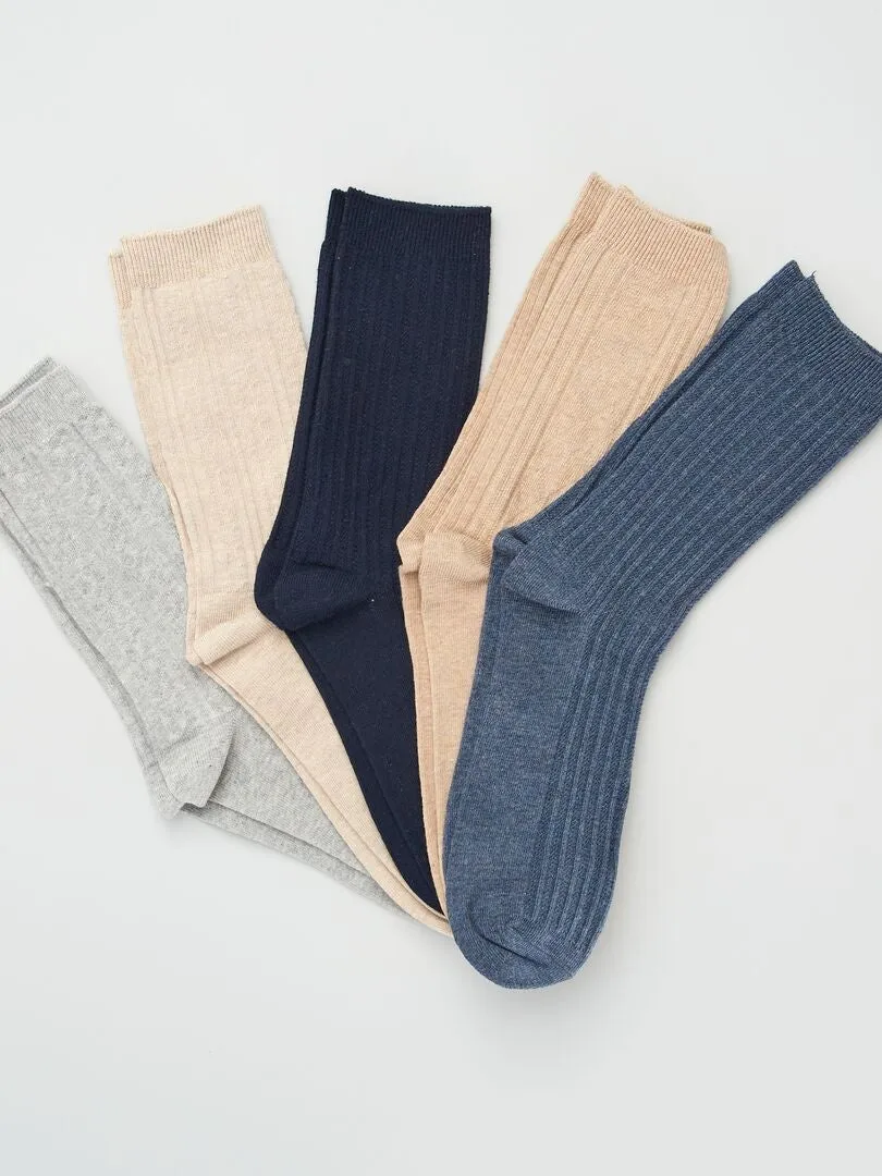 Pack de 5 pares de calcetines - GRIS