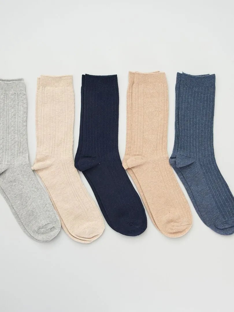 Pack de 5 pares de calcetines - GRIS