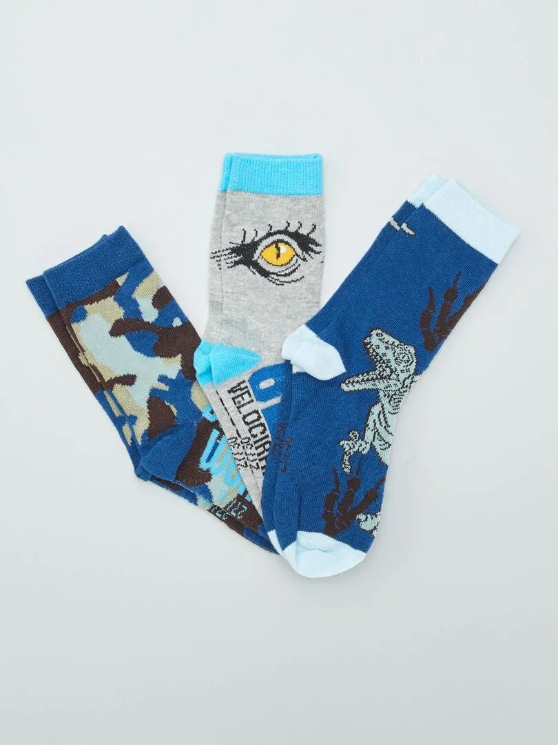 Pack de calcetines 'Jurassic World' - AZUL