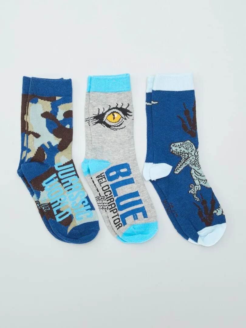 Pack de calcetines 'Jurassic World' - AZUL