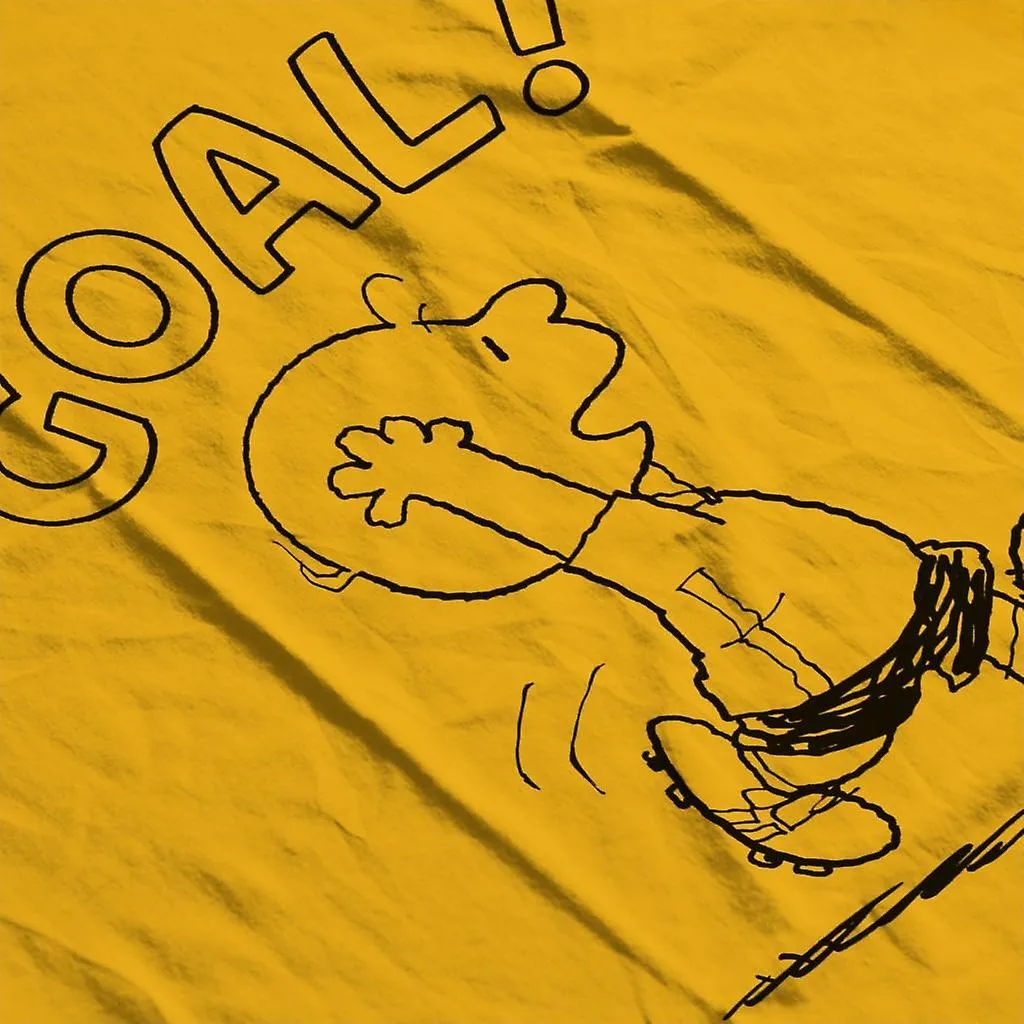 Peanuts Football Charlie Brown Goal camiseta de hombre