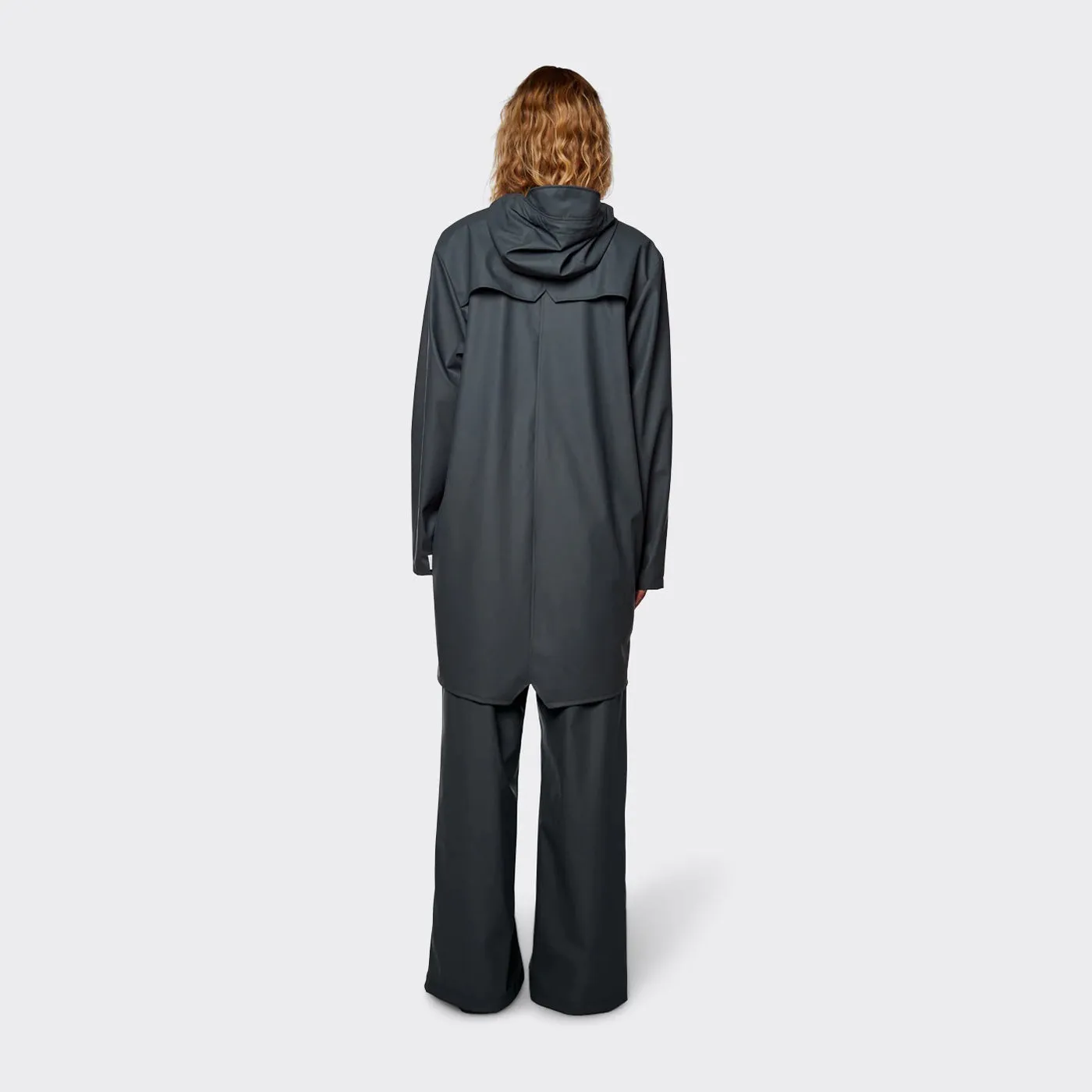 Rains Long Jacket Slate