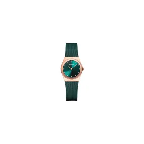 Reloj de mujer con esfera verde tornasolada y brazalete verde - BERING