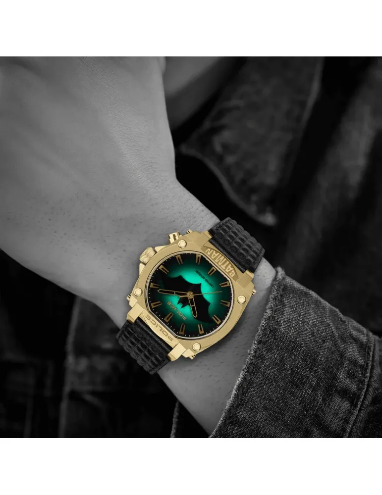 Reloj Police Forever Batman Dorado