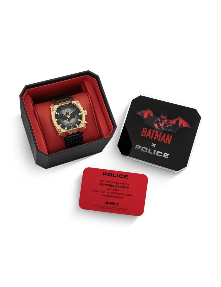 Reloj Police Forever Batman Dorado