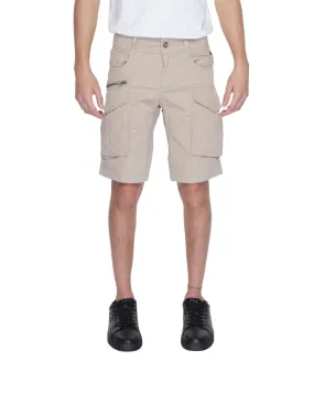 Replay Beige Plain Cotton  Shorts