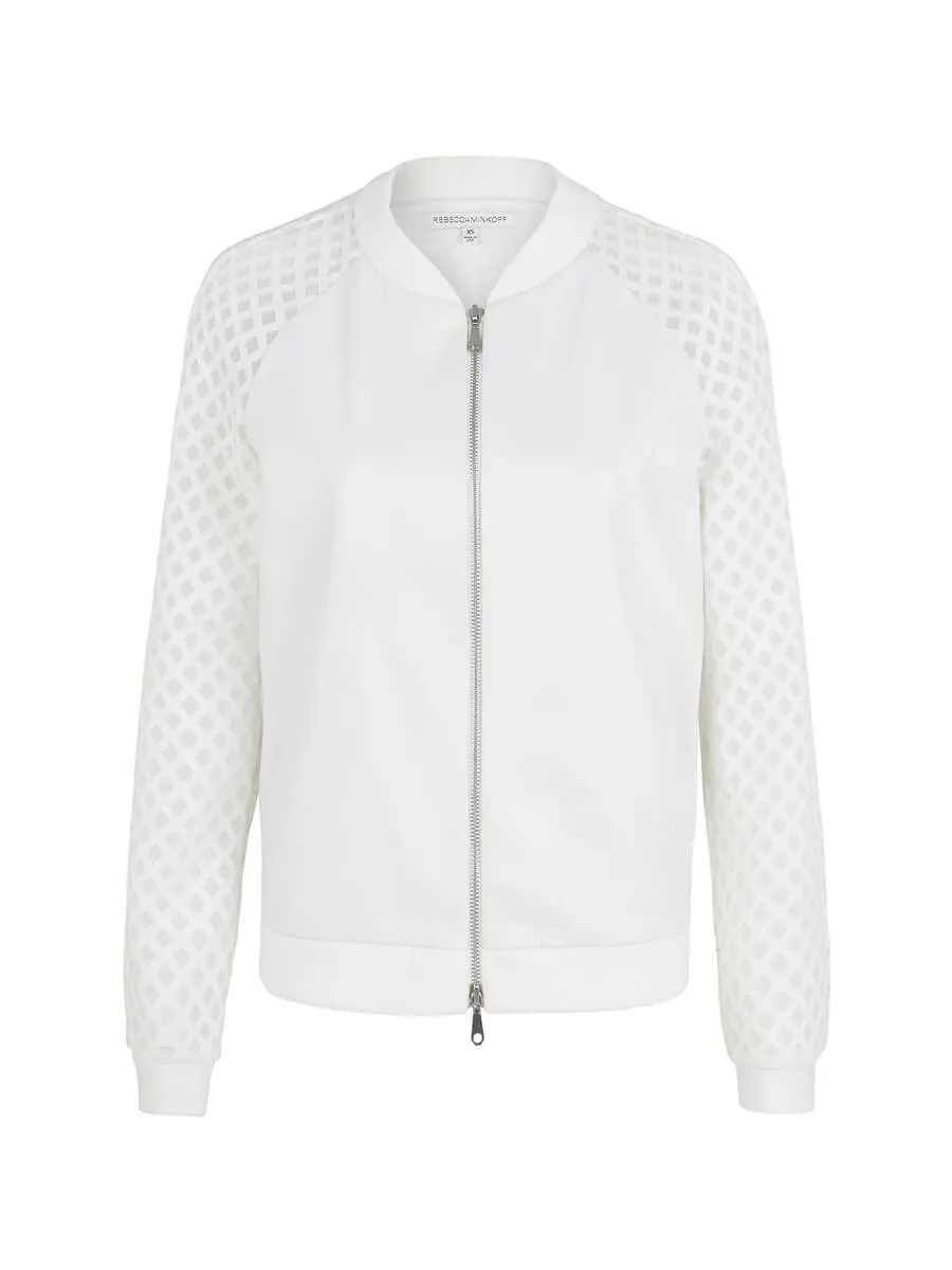 Ryan Novelty Mesh Bomber Jacket