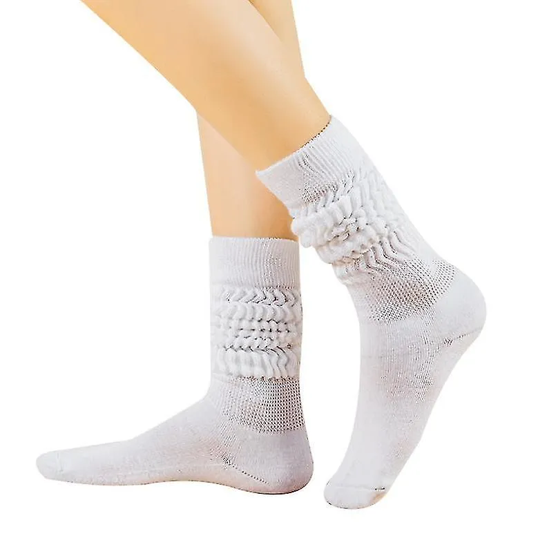 Scrunch Socks For Women Cotton Slouch Sock, Woman Knee High Boot Sock