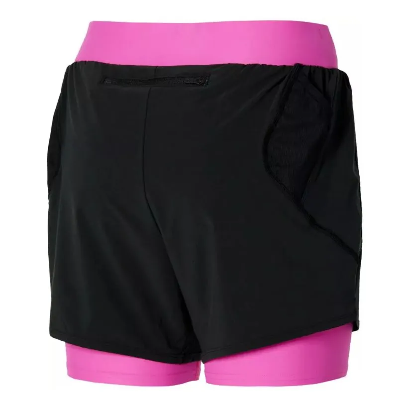 Short trail running mujer Mizuno ER 4.5 2in1 (Negro/rosa)