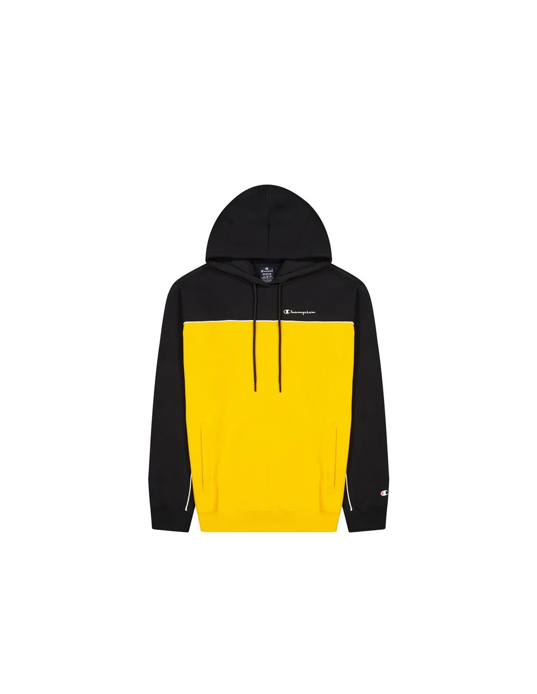 Sudadera con Capucha Champion Pinping Block Hombre BK/Yellow