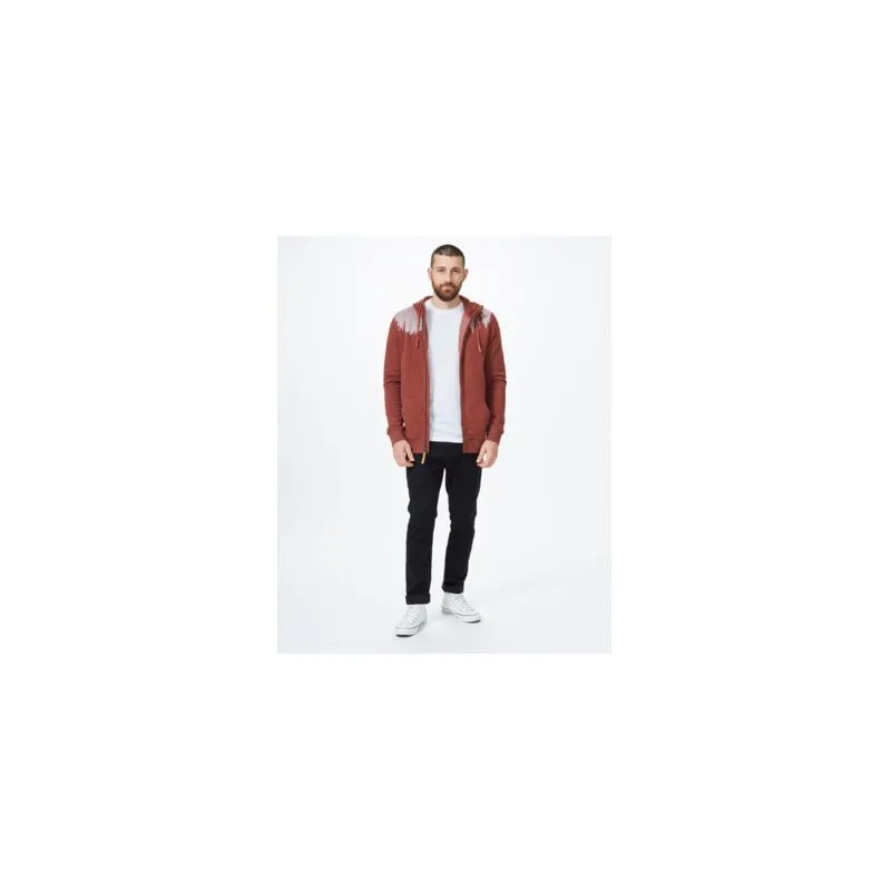 Sudadera con capucha para hombre Tentree Juniper Zip (Cherry Mahogany)