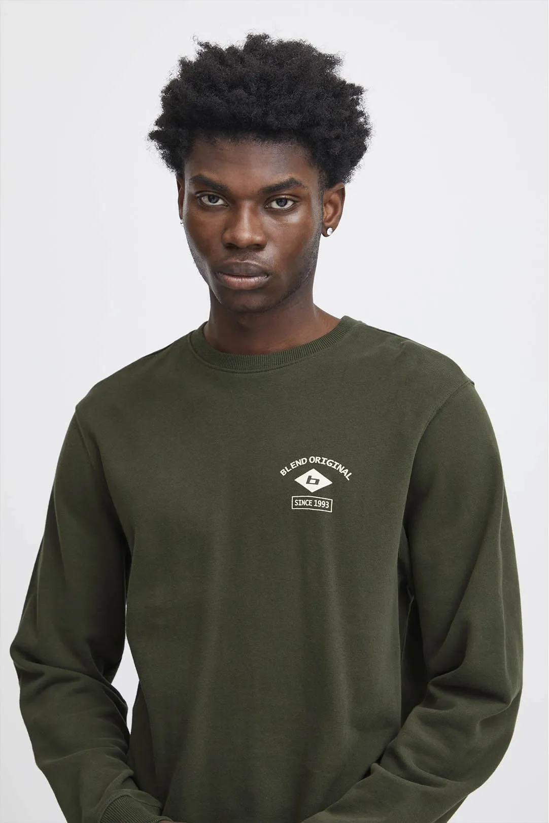 SUDADERA CUELLO REDONDO HOMBRE VERDE DUCK