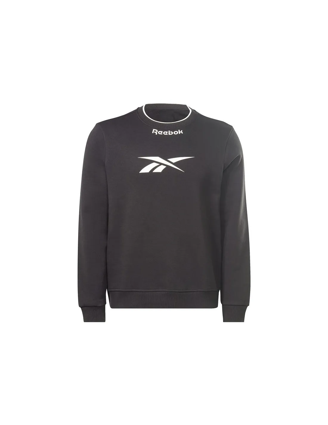 Sudadera de Fitness Reebok RI Arch Logo Vector Crew negra Hombre