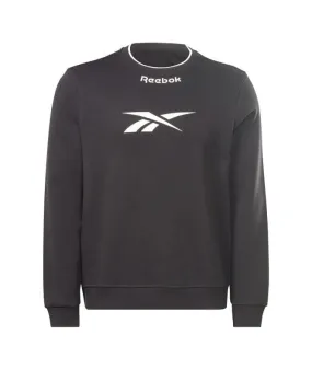 Sudadera de Fitness Reebok RI Arch Logo Vector Crew negra Hombre