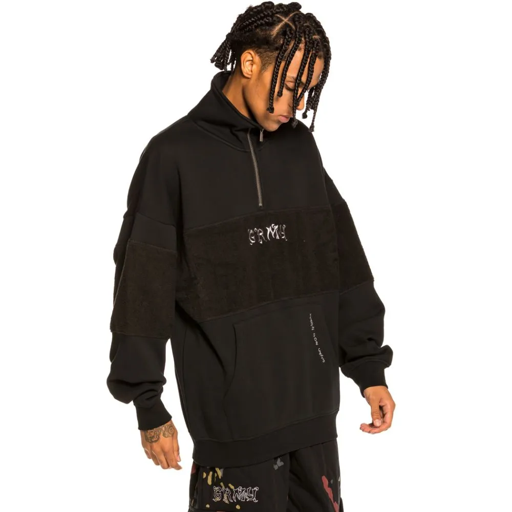 SUDADERA GRIMEY "JAZZ THING" HIGH NECK  BLACK | FALL 21