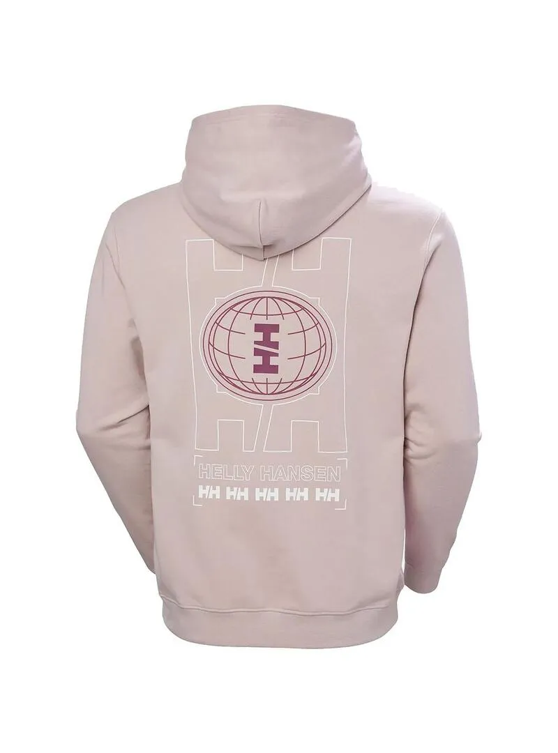 Sudadera Hombre Helly Hansen Core Graphic Rosa