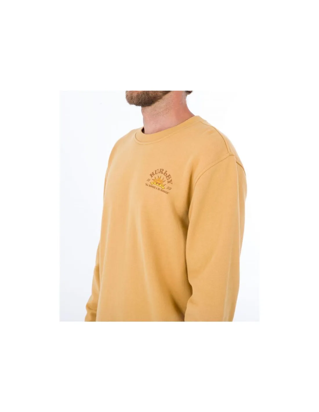 Sudadera Hurley No Bummers amarillo Hombre