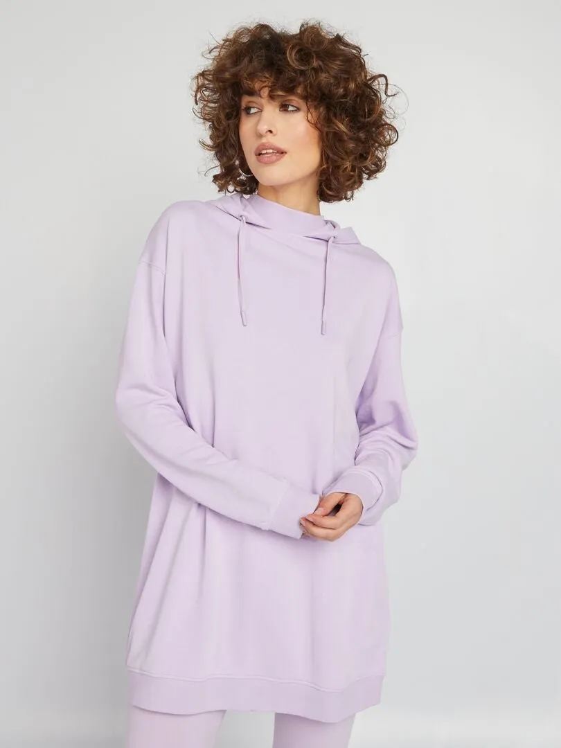 Sudadera ligera con capucha - PURPURA