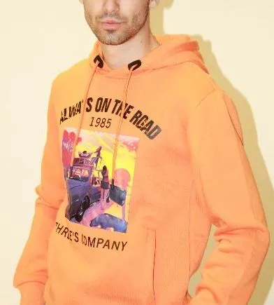 SUDADERA LOWCOSTMANIA 4485 NARANJA