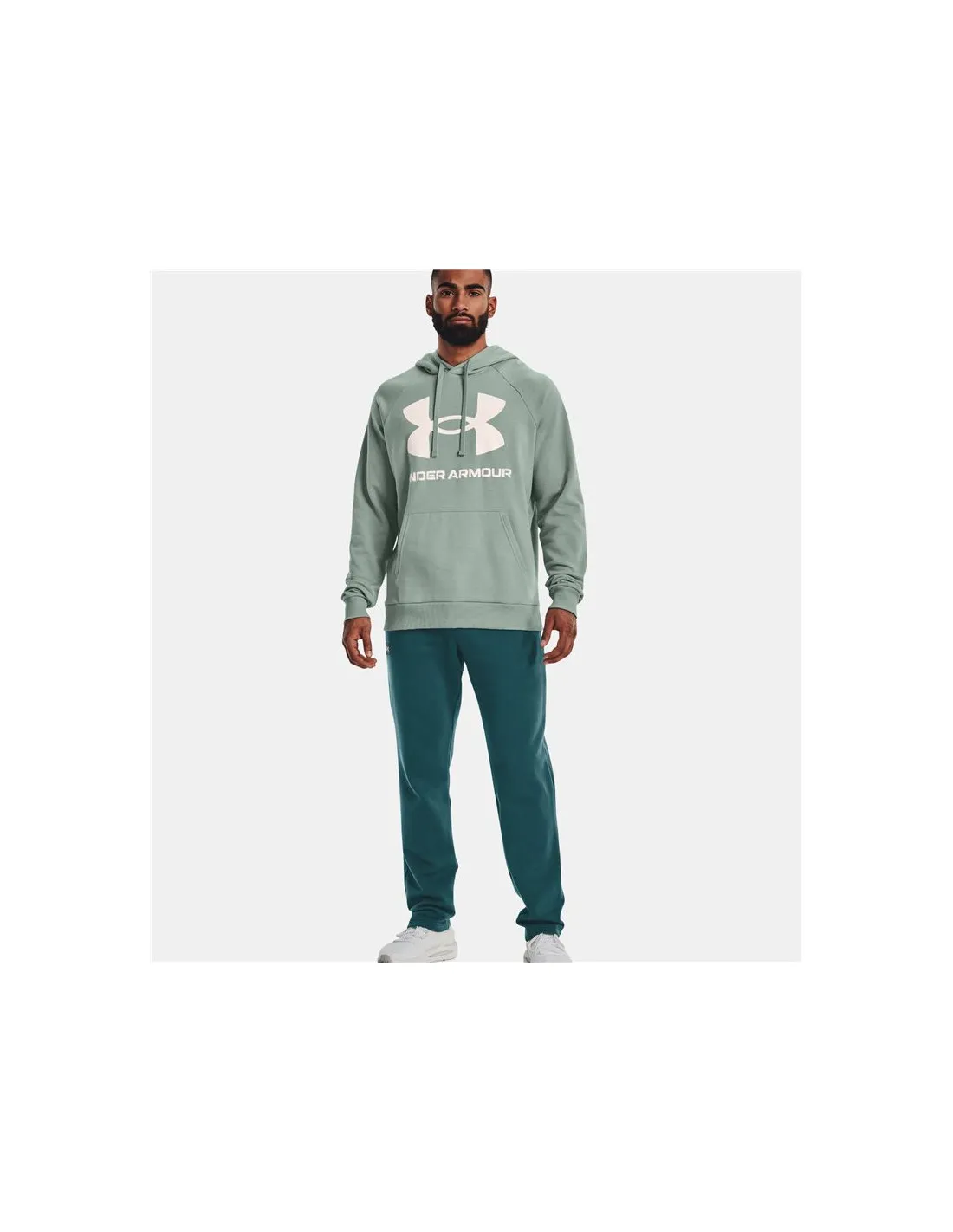 Sudadera Under Armour Rival Big Logo verde Hombre