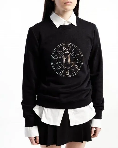 Sweatshirt Karl Lagerfeld 240W1827 Negro