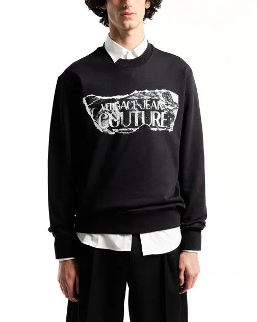 Sweatshirt Versace Jeans Couture 76GAIE03 Negro