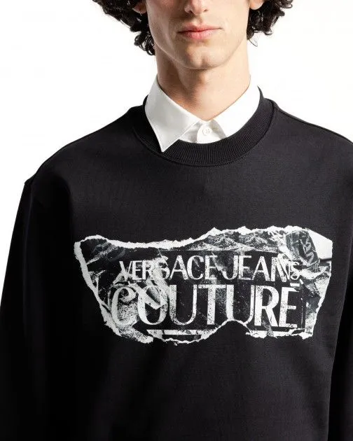 Sweatshirt Versace Jeans Couture 76GAIE03 Negro