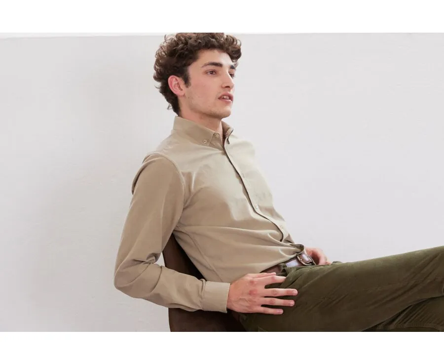 TAUPE CLAIR CORDUROY SHIRT  WAYNE