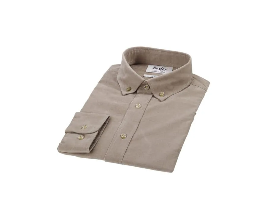 TAUPE CLAIR CORDUROY SHIRT  WAYNE