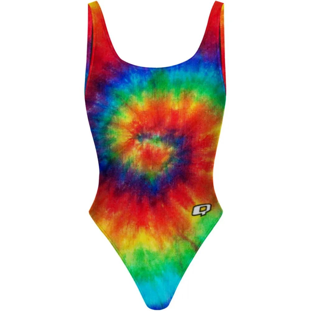 TIE DYE  HIGH HIP ONE PIECE