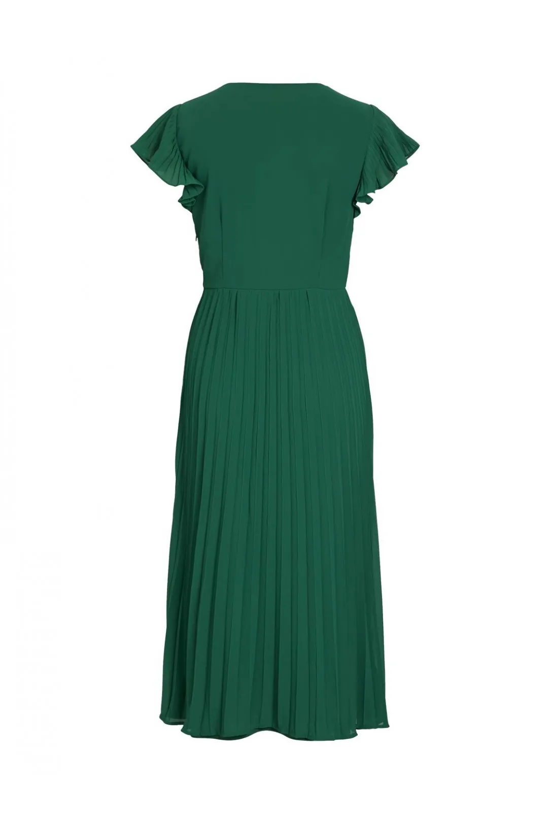 VESTIDO MIDI PLISADO VISOPHIA VERDE