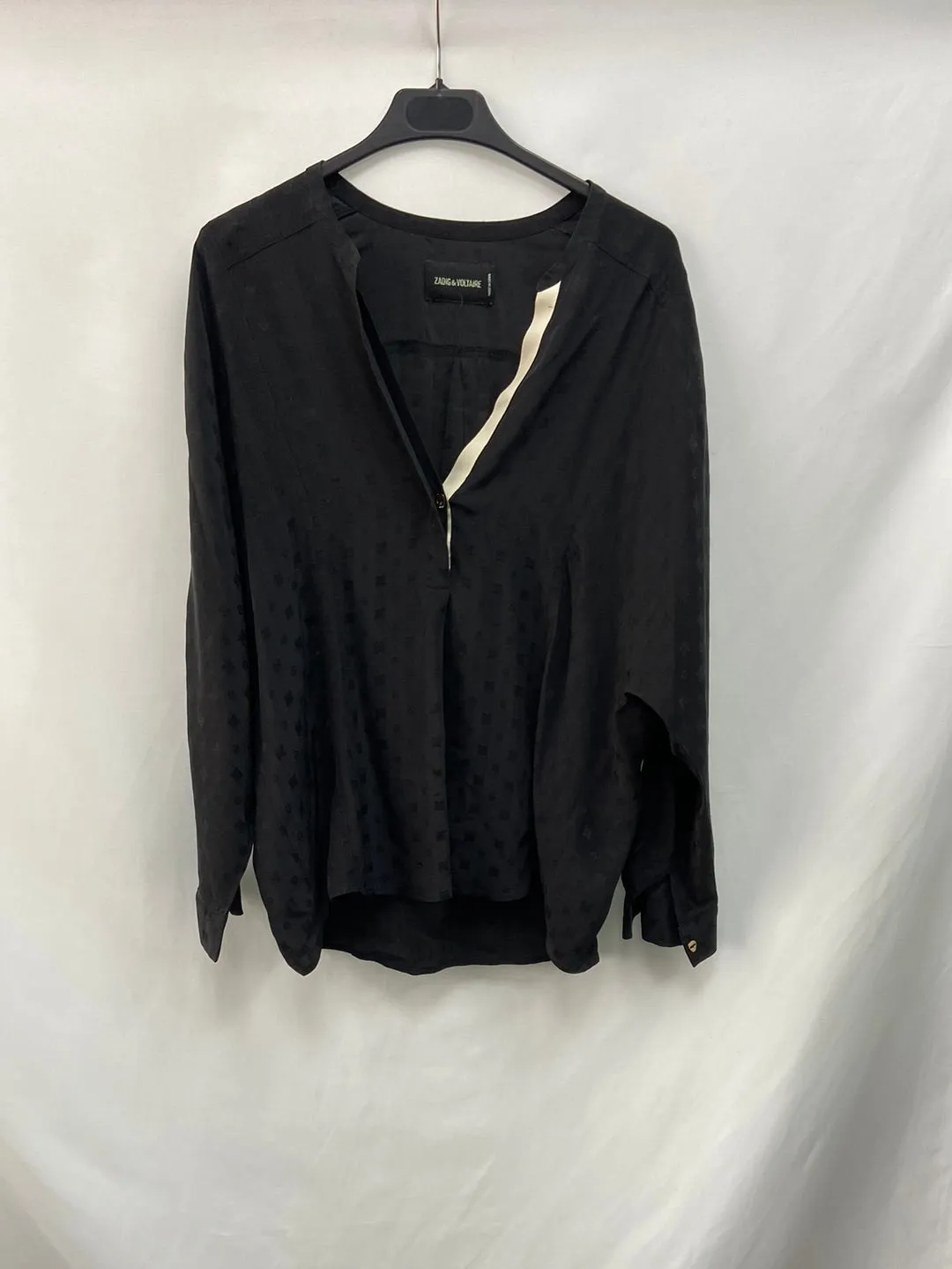 ZADIG&VOLTAIRE.Blusa negra seda T.S