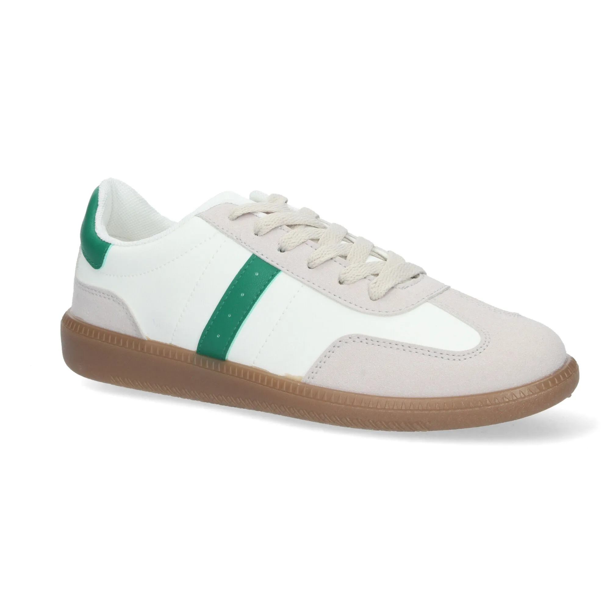 Zapatillas planas cómodas para mujer color verde EV321