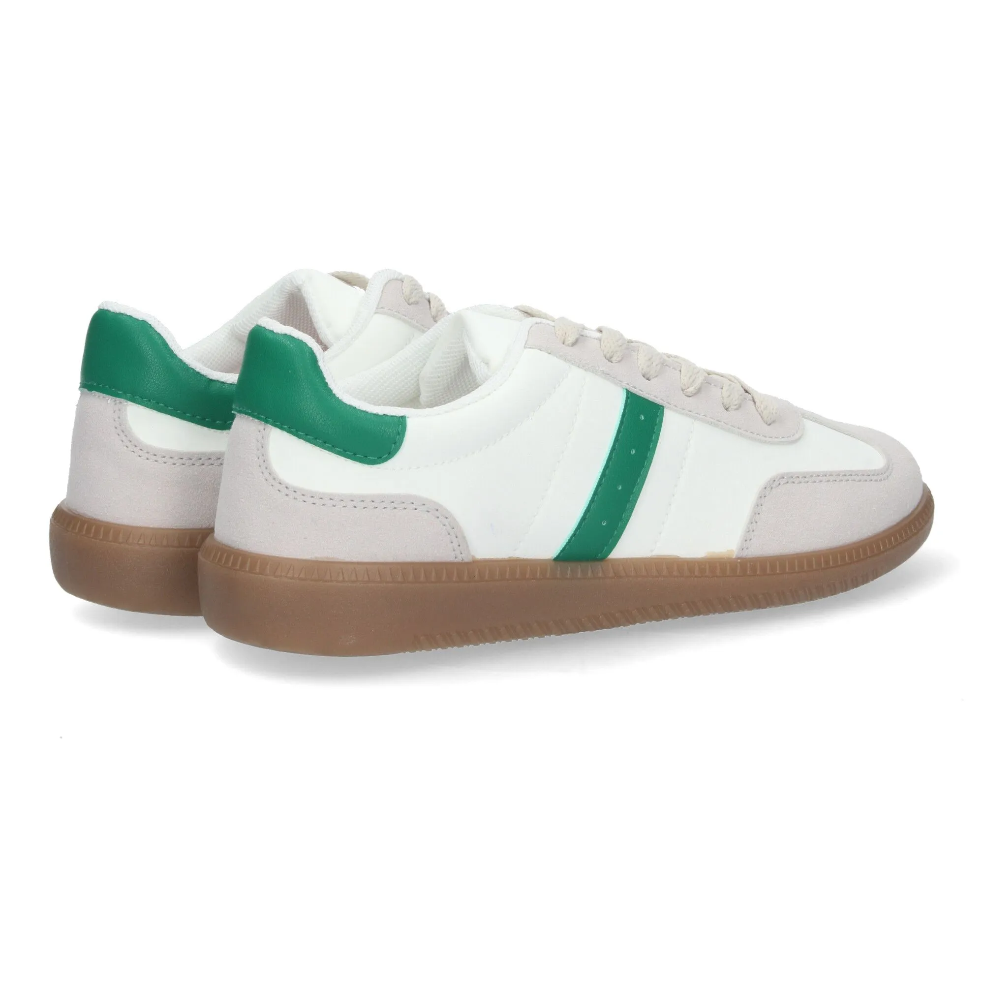 Zapatillas planas cómodas para mujer color verde EV321