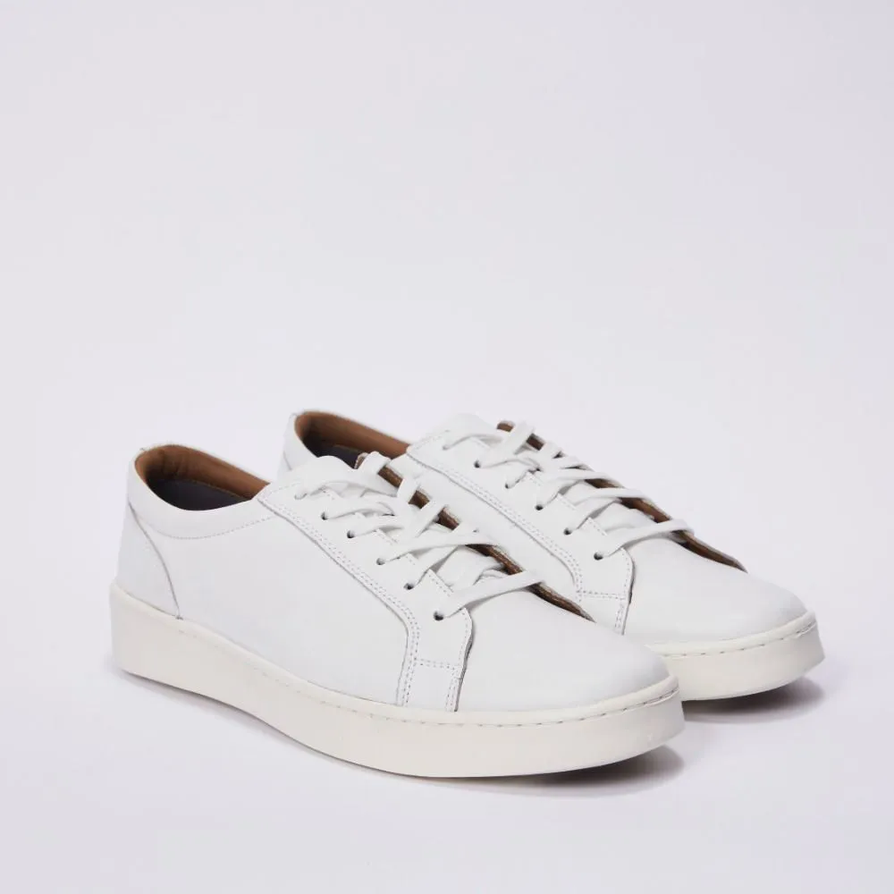 Zapatillas Urbanas Dauss Para Hombre Blanco Cuero