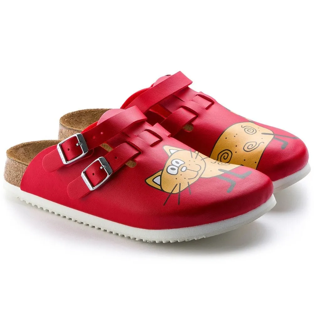 Zueco Birkenstock Kay SL BF Cat Red